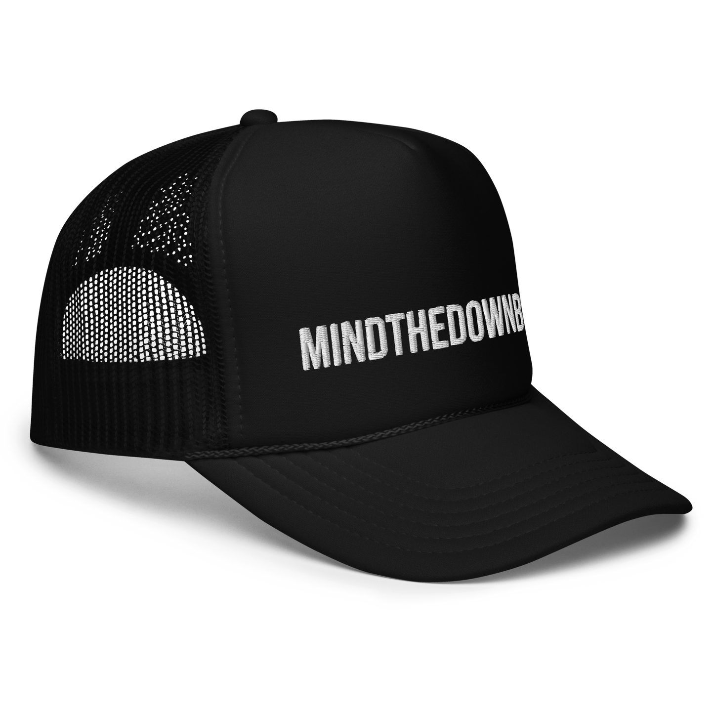 Foam "mindthedownbeat" trucker hat